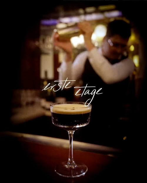 Cocktail mit Logo "Erste-Etage" 