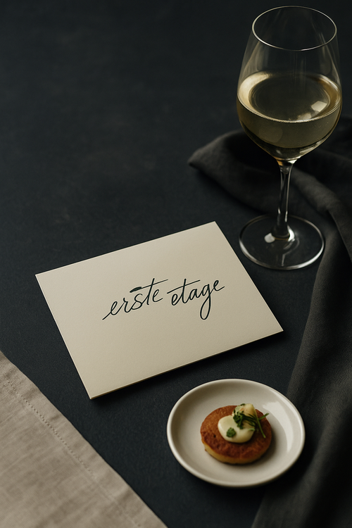 Erste-Etage Gutschein neben Wein 